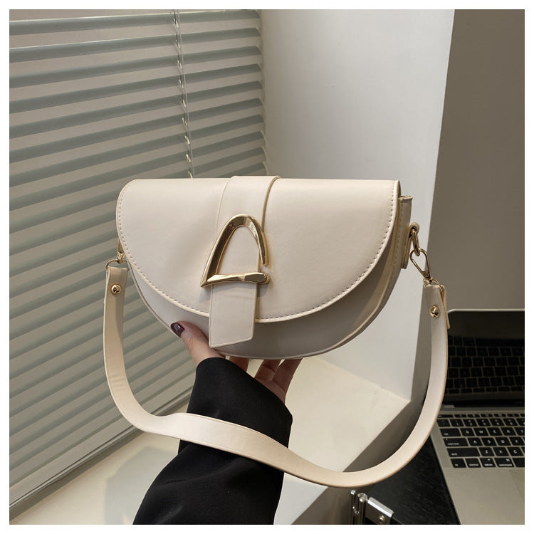High-end, Fashionable Single-shoulder Bag Niche Saddle Bag THRU7