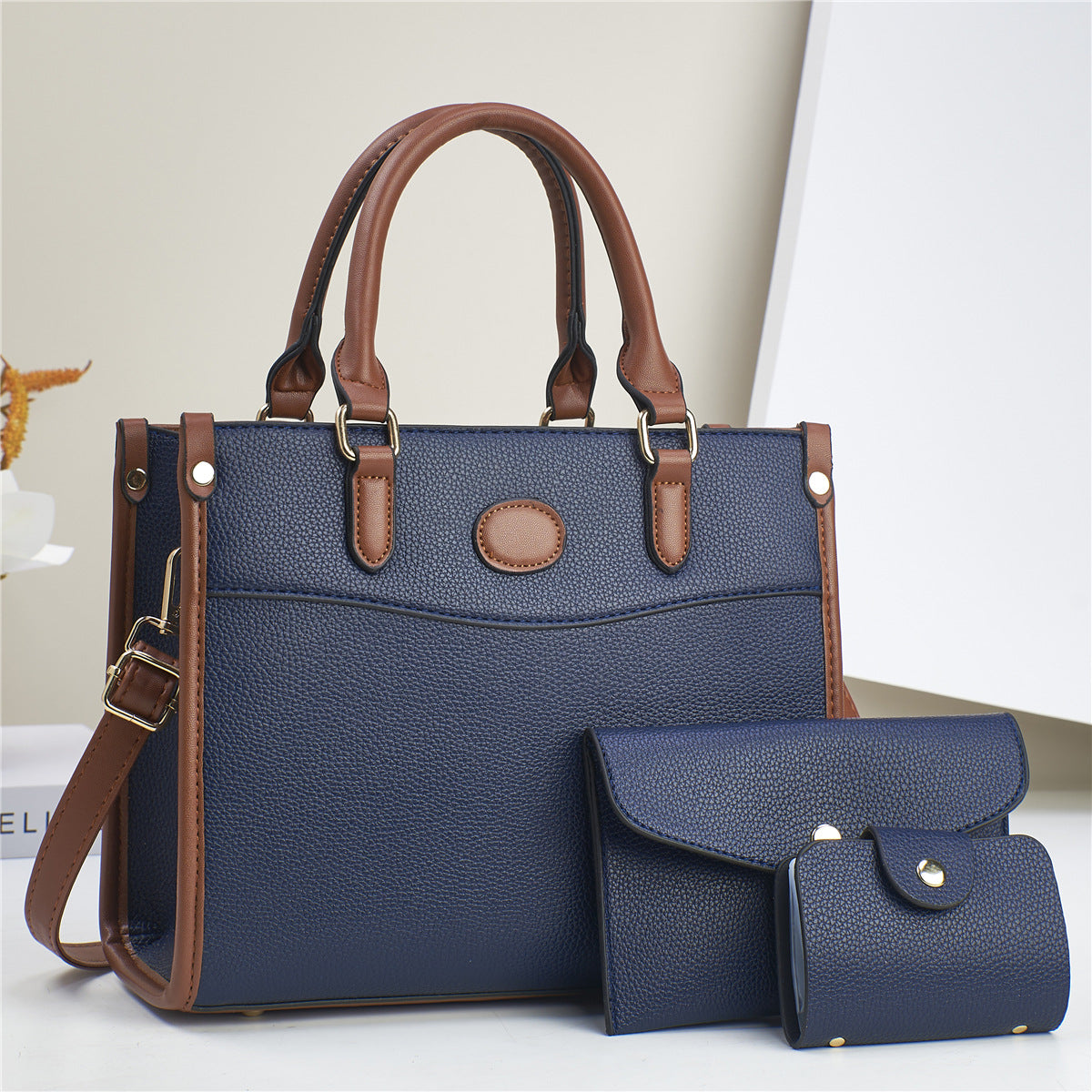 Stylish Three-Piece Shoulder Bag Set For Women Mother-and-Child Bags THRU7