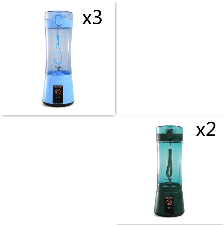 Portable Electric Fruit Juicer Wireless USB Rechargeable Mini Mixer Multifunction Summer Smoothie Blender Machine Kitchen Supplies THRU7