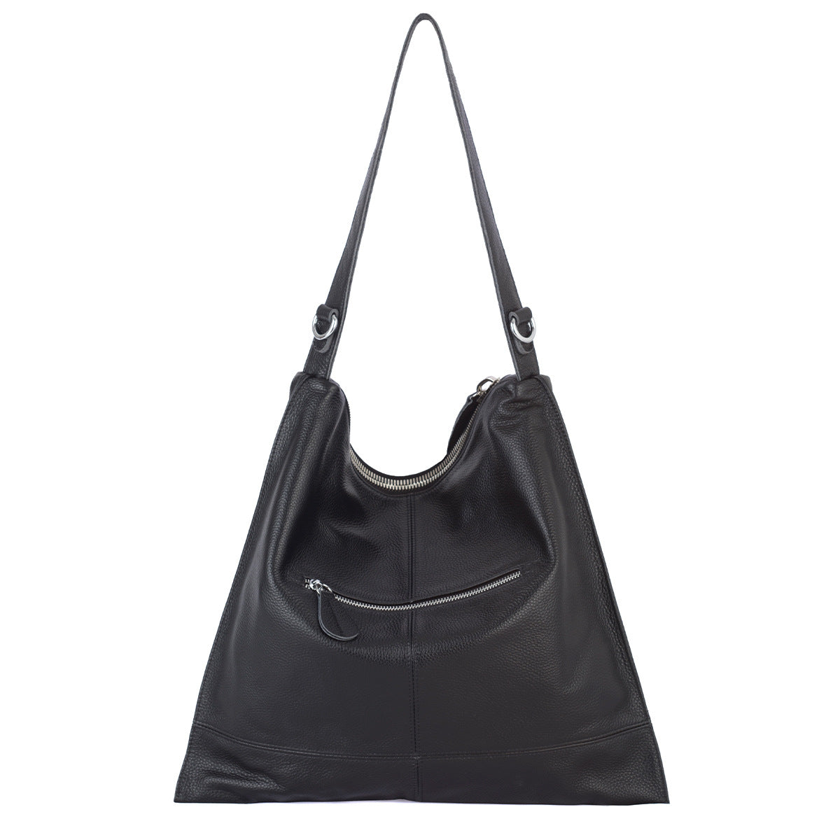 Large Capacity Leather Womens Shoulder Bag THRU7