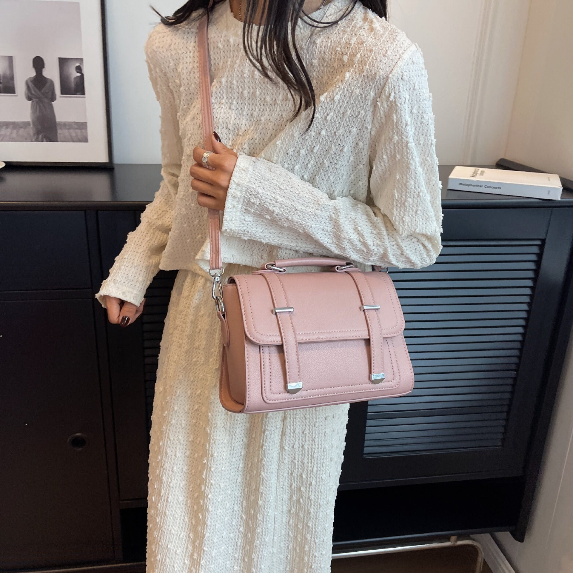Stylish Minimalist Versatile Crossbody Shoulder Bag For Women THRU7