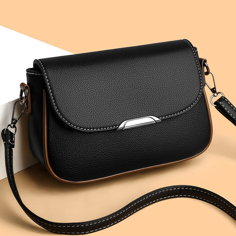 Womens High- Elegant Large Flap Mailbag ShoulderCrossbody Bag THRU7
