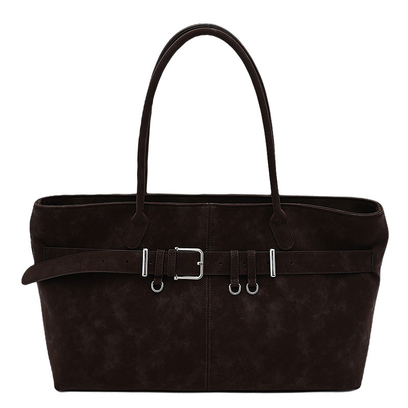 Retro Shoulder Bag Simple And Versatile Fashion Handbag THRU7