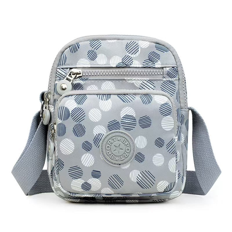 Lightweight Multi-Layer Oxford Cloth Crossbody Fashionable Small Square Bag THRU7
