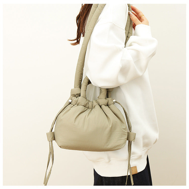 Casual Quilted Lightweight Dual-Use ShoulderCrossbody Bag THRU7