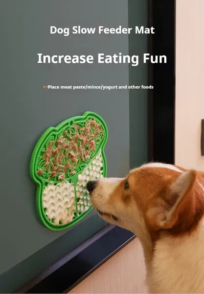 Lick Mat For Dogs And Cats Dog Slow Feeder Mat With Strong Suction THRU7