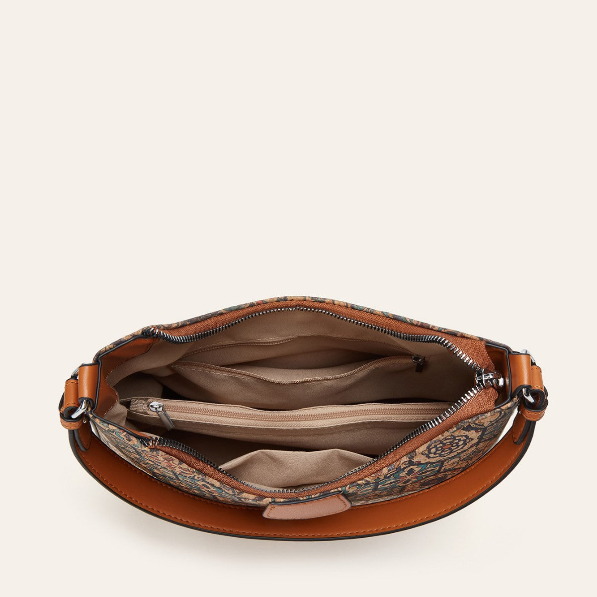 Retro-printed Ethnic-style Tote Shoulder Or Crossbody Bag THRU7