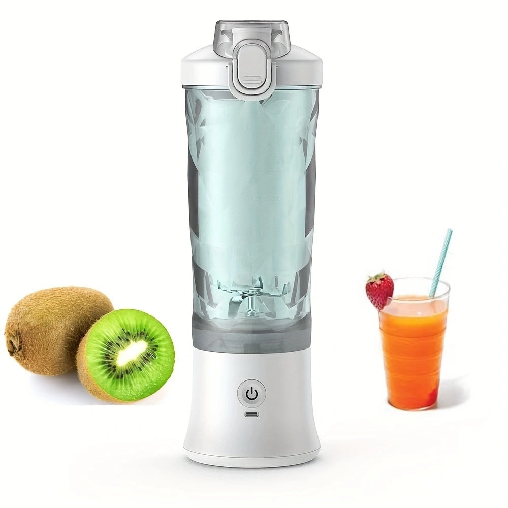Portable Blender 600ML Electric Juicer Fruit Mixers 4000mAh USB Rechargeable Smoothie Mini Blender Personal Juicer Colorf THRU7