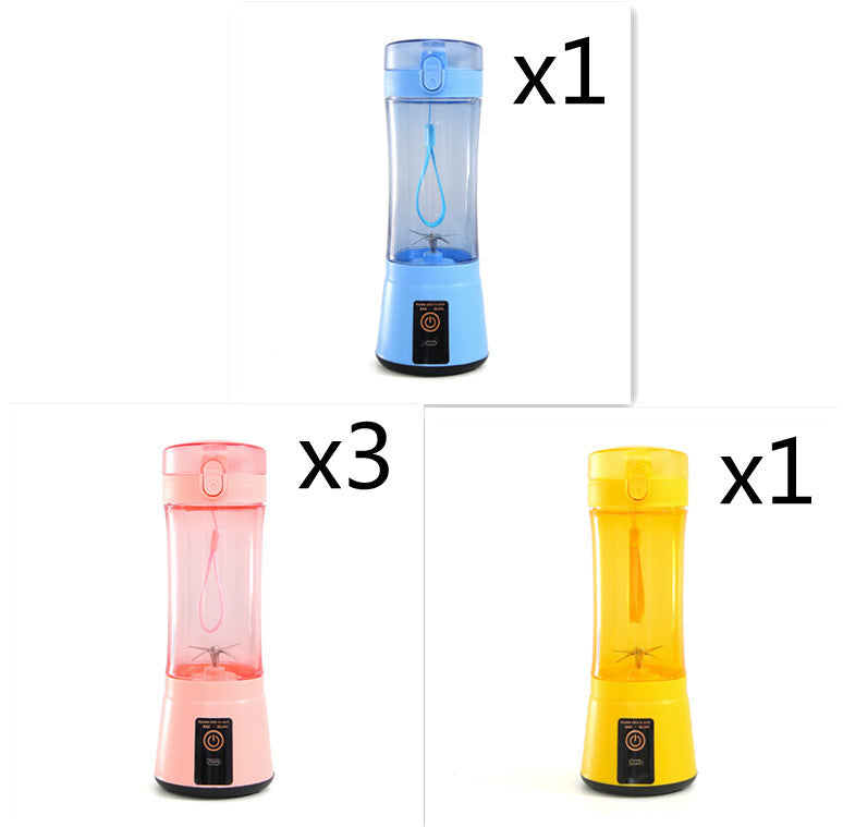 Portable Electric Fruit Juicer Wireless USB Rechargeable Mini Mixer Multifunction Summer Smoothie Blender Machine Kitchen Supplies THRU7
