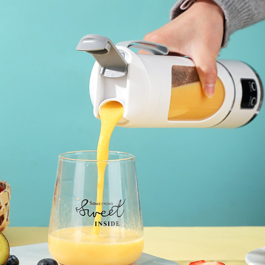 Portable USB Rechargeable Juicer Cup Electric Mixer Blender Smoothie Maker 450ml THRU7