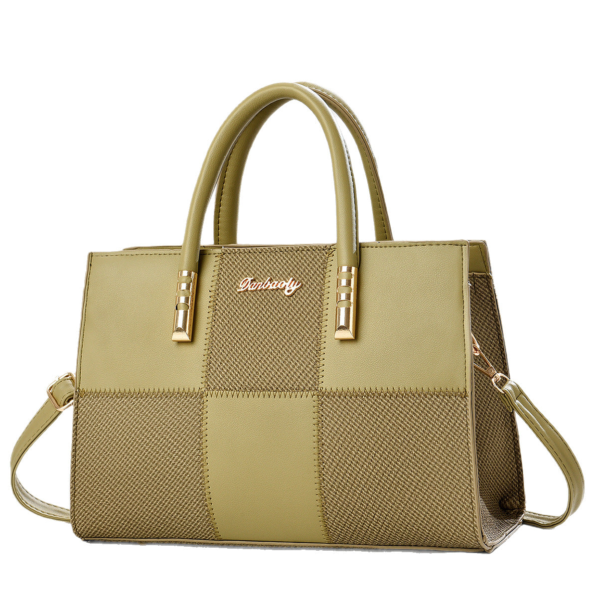 New Stylish Large-capacity Womens Tote Bag With A Bold Color-block Patchwork Design THRU7