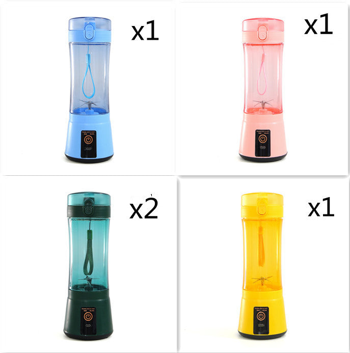 Portable Electric Fruit Juicer Wireless USB Rechargeable Mini Mixer Multifunction Summer Smoothie Blender Machine Kitchen Supplies THRU7