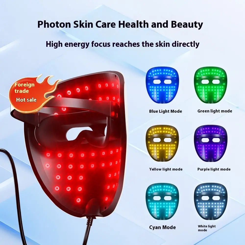 Rechargeable Mask Face LED Color Light Domestic Beauty Apparatus THRU7