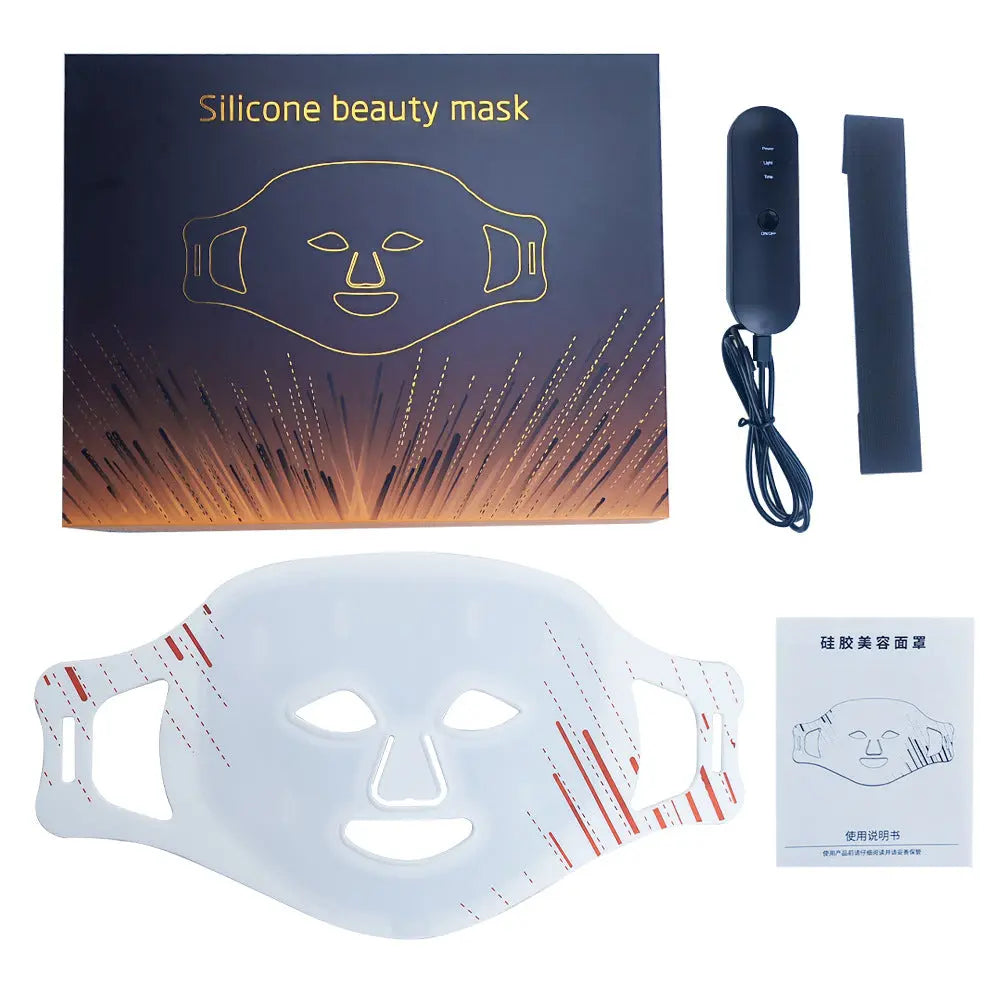 Silicone Mask Beauty Instrument Led Beauty Mask Photon Skin Rejuvenation THRU7