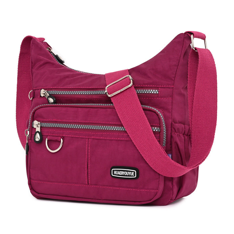Nylon Womens Water-resistant Crossbody Bag THRU7