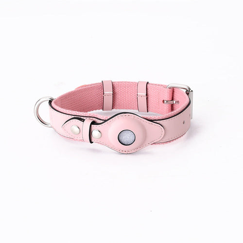 Airtag Pet Collar Tracker Protective Cover Leather Collar THRU7