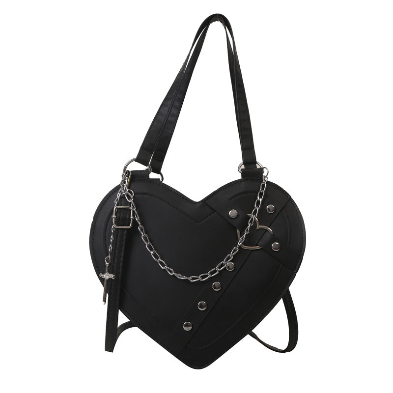 Korean-style Cute Niche Heart-shaped Shoulder Crossbody Bag THRU7