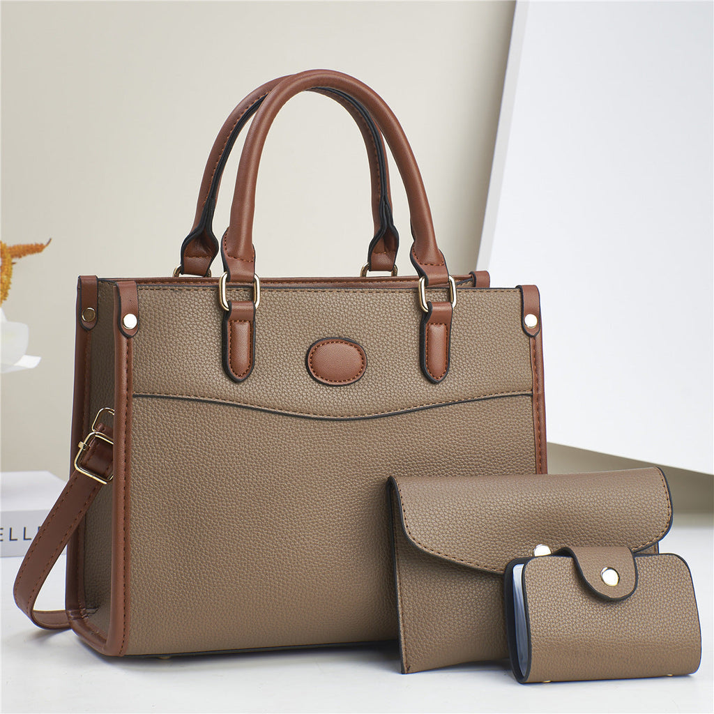 Stylish Three-Piece Shoulder Bag Set For Women Mother-and-Child Bags THRU7