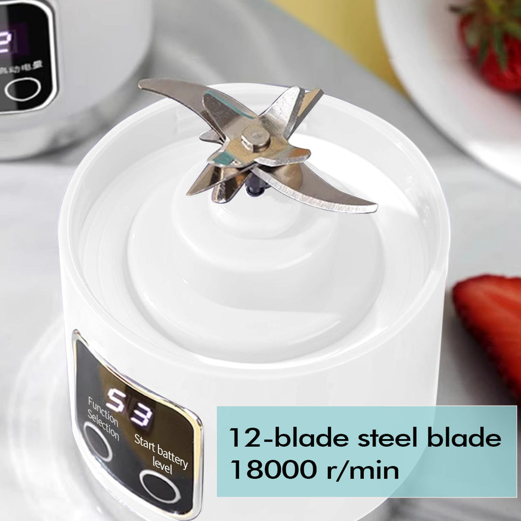 Portable USB Rechargeable Juicer Cup Electric Mixer Blender Smoothie Maker 450ml THRU7