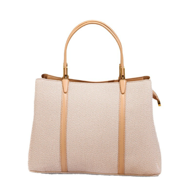 Sophisticated Womens Commuter Bag Spacious Solid-color Tote With A Light-luxury Premium Texture THRU7