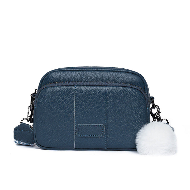 Genuine Leather Womens New Trendy Fashionable Versatile Single-shoulder Bag THRU7