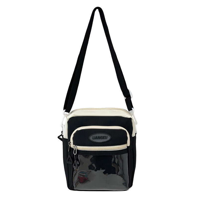 Crossbody Bag Girl Students' Personality Contrast Color THRU7