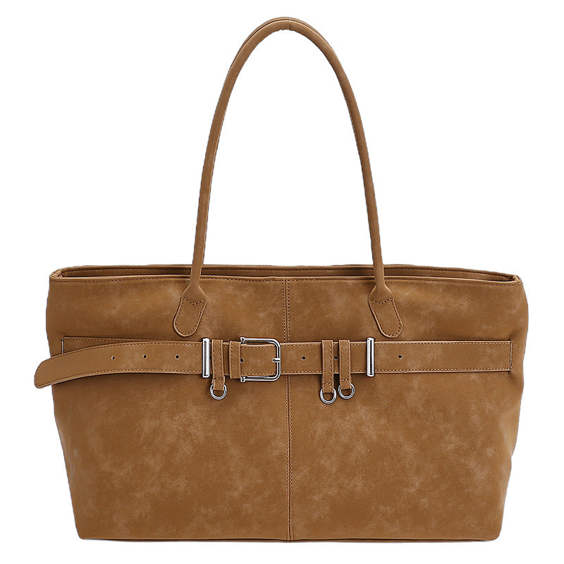 Retro Shoulder Bag Simple And Versatile Fashion Handbag THRU7