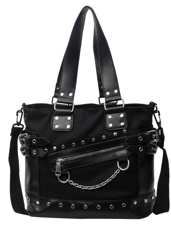 Women's Textured Casual Tote Shoulder Bag THRU7