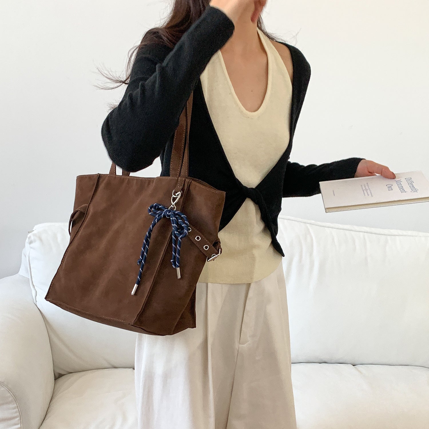 Large-capacity Womens Korean-style Shoulder Bag THRU7