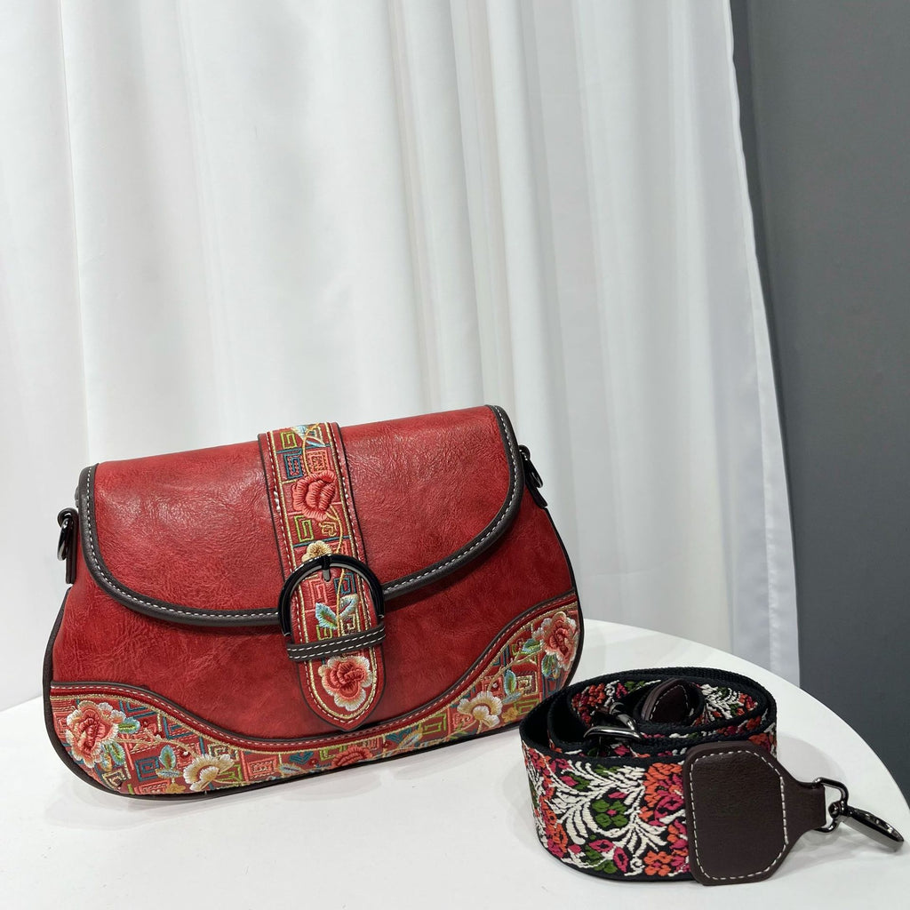 Retro Chinese-style Embroidered Crossbody Bag For Women THRU7